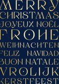 Geschäftliche Weihnachtsgrüße Sprachen in Golddruck 2