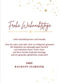 Geschäftliche Weihnachtskarte Fotos & goldfarbene Sterne 3