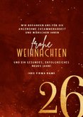 Geschäftliche Weihnachtskarte rotgold 3