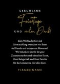Geschäftliche Weihnachtskarte Sternenbaum gold 3
