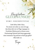 Glückwunschkarte 1. Hochzeitstag Folienballon 3