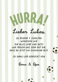 Glückwunschkarte 1. Schultag Fußball-Rucksack 3