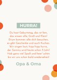 Glückwunschkarte 3. Geburtstag große Zahl Konfetti 3