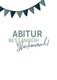 Glückwunschkarte Abitur bestanden grün Foto 2