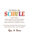Glückwunschkarte Einschulung Eule mit Schultüte 3