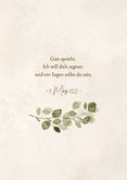 Glückwunschkarte feine Zweige Kommunion Sand 2