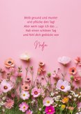Glückwunschkarte Geburtstag Sommerblumen 3