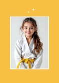 Glückwunschkarte Gelber Gürtel Judo Sportliche Leistung 2
