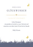 Glückwunschkarte Hochzeit Brautpaar auf Fahrrad 3