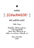 Glückwunschkarte Humor schwanger Weinglas 3