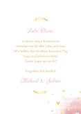 Glückwunschkarte Kommunion Taube rosa Aquarell 3