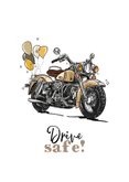 Glückwunschkarte Motorrad-Führerschein Vintage Bike 2