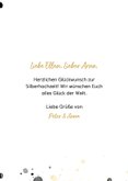 Glückwunschkarte Silberne Hochzeit 25 3