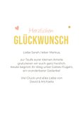 Glückwunschkarte Taufe rosa Glückspüppchen/Engel 3