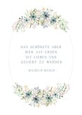 Glückwunschkarte zur Hochzeit verspielte Blumen 2