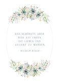 Glückwunschkarte zur Hochzeit verspielte Blumen 2