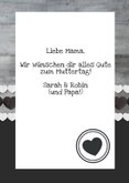 Grußkarte 'Best Mom' Holzlook mit drei Fotos 3