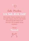 Grußkarte Foto Beste Freundin Doodles Herzen 3