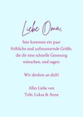 Grußkarte Gute Besserung bunte Schmetterlinge 3