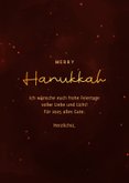 Grußkarte mit Rentier zu Hanukkah und Weihnachten 3