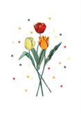 Grußkarte 'Viel Glück' Tulpen 2