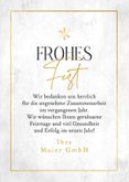 Grußkarte Weihnachten geschäftlich Karos schwarz-weiß 3
