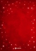 Grußkarte Weihnachten 'Ho Ho Ho' rote Lichtpunkte Rückseite