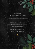 Grußkarte Weihnachten mit Fotocollage & Zweigen 3