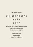 Grußkarte Weihnachten 'Weihnachts-High-Five' 3