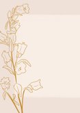 Gurppentischkarte klassische Glockenblumen Nummer 2