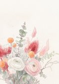 Gute Besserungskarte 'Ich denk an dich' Blumenstrauß 2
