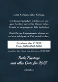 Gutscheinkarte Geschenk dunkelblau mit Schleife 3