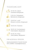 Hochzeitseinladung Foto Linienspiel gold 2