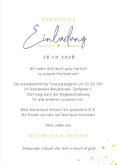 Hochzeitseinladung Goldlook Brautpaar Scherenschnitt 3