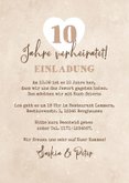 Hochzeitsjubiläum Einladungskarte 10 Jahre Herz Foto 3