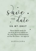 Hochzeitskarte Save-the-Date Foto Aquarell & Typografie 3