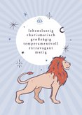 Horoskop-Geburtstagskarte Löwe 2