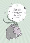 Horoskop-Geburtstagskarte Steinbock 2
