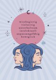 Horoskop-Geburtstagskarte Zwilling 2