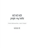 Humorvolle Weihnachtskarte 'jingle my balls' 3