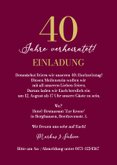 Jubiläum 40. Hochzeitstag Fotocollage goldenes Konfetti 3
