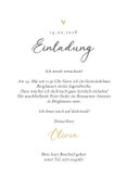 Jugendweihe Einladung Blätterkranz Aquarell & Gold 3