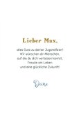 Jugendweihe Glückwunschkarte Pinselstriche 3