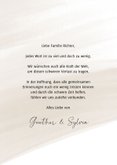 Karte Beileid 'Zum Abschied' mit Blume 3