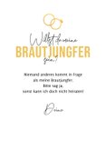 Karte Brautjungfer 'I need your help' 3