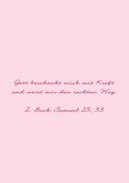 Karte Gratulation Taufe Kreuz klassisch rosa 2