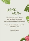 Karte Gute Besserung Affe 'Hang in there' 3