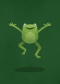 Karte Gute Besserung Arm gebrochen Frosch 2