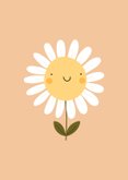 Karte Gute Besserung Lachende Blume 2