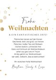 Karte mit Fotos 'Merry Christmas' mit Goldsprenkel 3